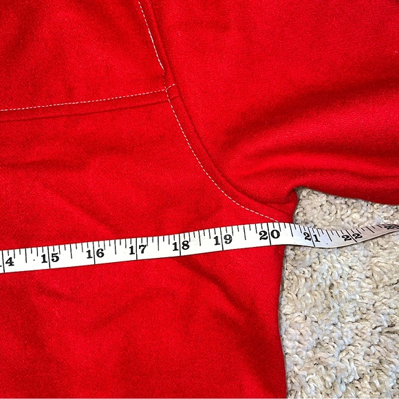 Rare Wyllis Clothing Cherry Red Cropped Wool Zanzi Pilot Jacket Western Chic - Picture 13 of 16